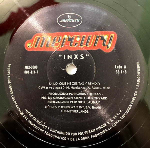 INXS ‎– What You Need = Que Necesitas