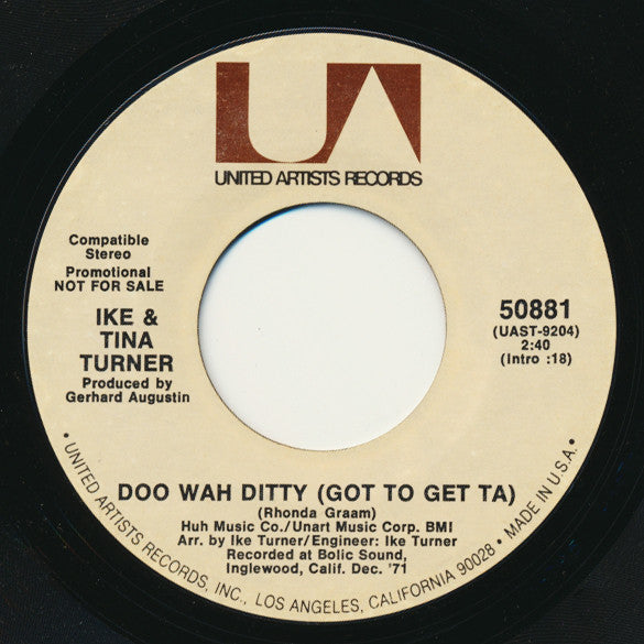 Ike & Tina Turner ‎– Up In Heah
