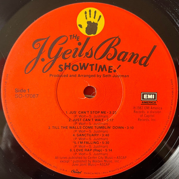 The J. Geils Band ‎– Showtime!