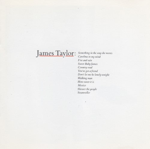James Taylor ‎– Greatest Hits