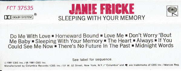Janie Fricke ‎– Sleeping With Your Memory