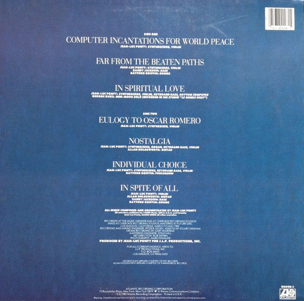 Jean-Luc Ponty ‎– Individual Choice