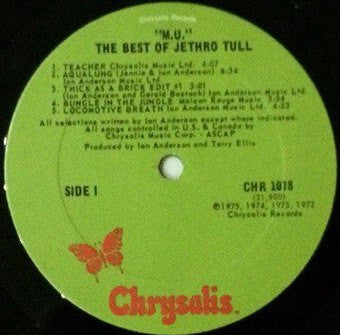 Jethro Tull ‎– M.U. - The Best Of Jethro Tull