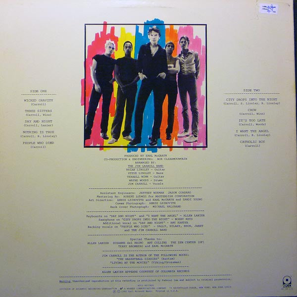 The Jim Carroll Band ‎– Catholic Boy