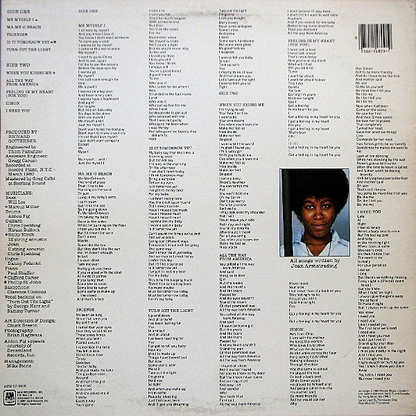Joan Armatrading ‎– Me Myself I