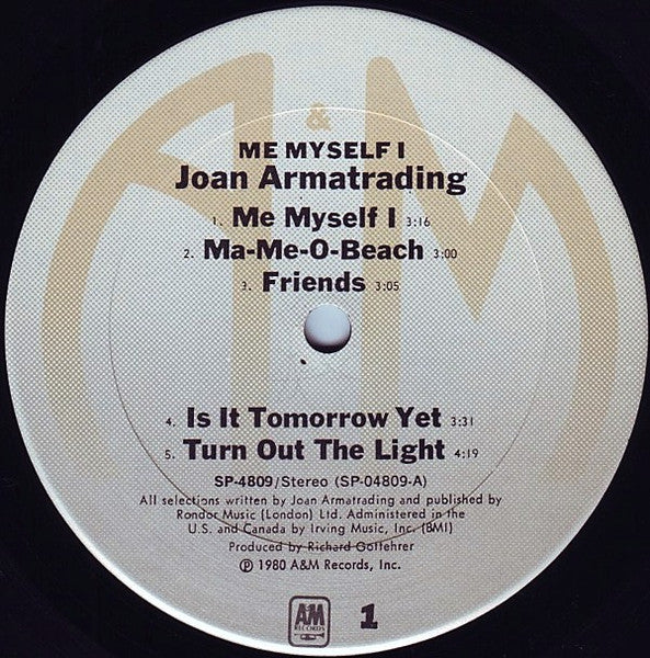 Joan Armatrading ‎– Me Myself I
