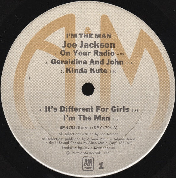 Joe Jackson ‎– I'm The Man