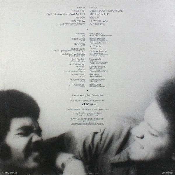 John Lee & Gerry Brown ‎– Still Can't Say Enough