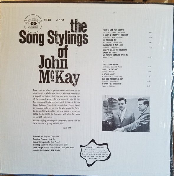 John McKay ‎– The Song Stylings Of John McKay