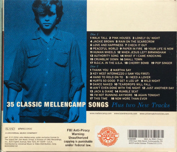 John Mellencamp ‎– Words & Music: John Mellencamp's Greatest Hits