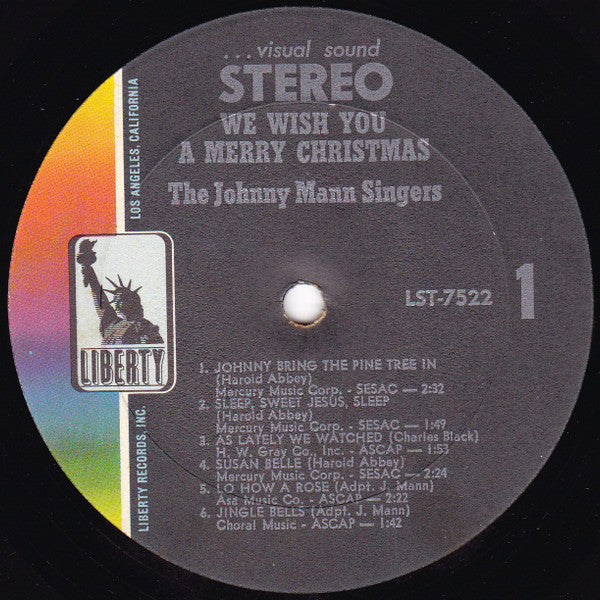 The Johnny Mann Singers ‎– We Wish You A Merry Christmas