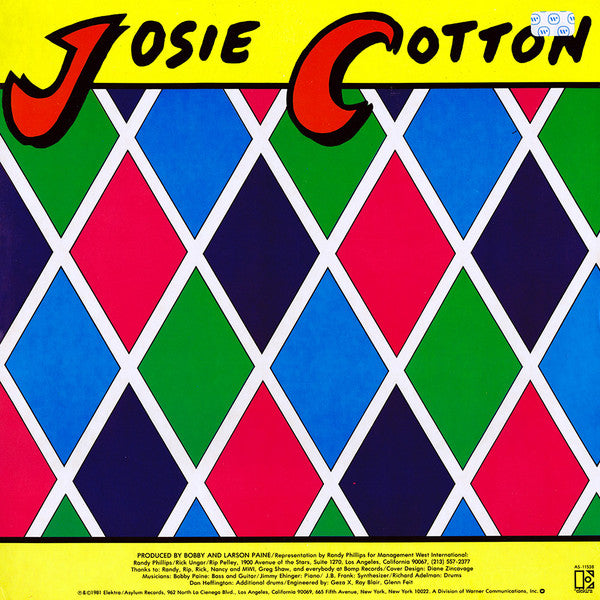 Josie Cotton ‎– Johnny Are You Queer?