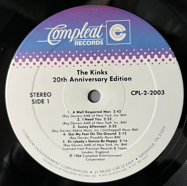 The Kinks ‎– 20th Anniversary Edition