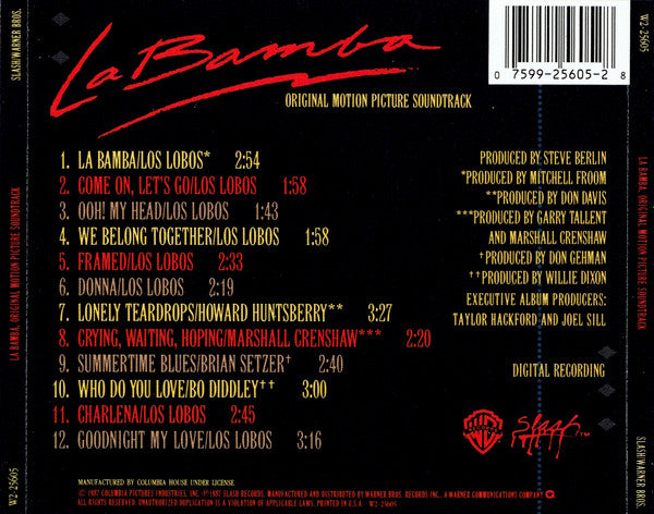 Various ‎– La Bamba (Original Motion Picture Soundtrack)
