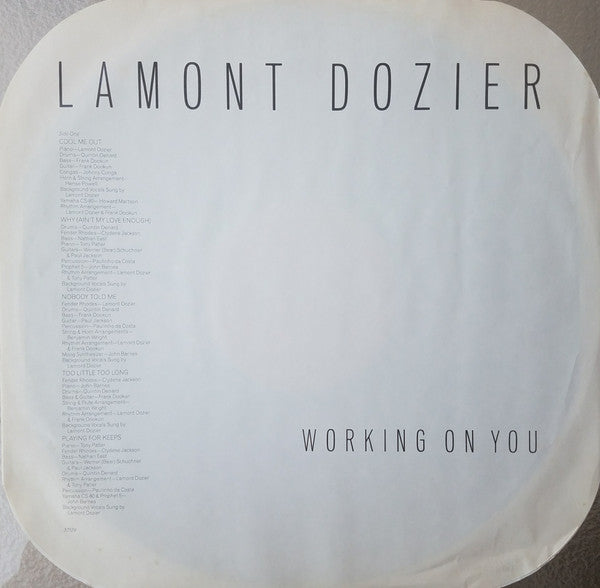 Lamont Dozier ‎– Working On You