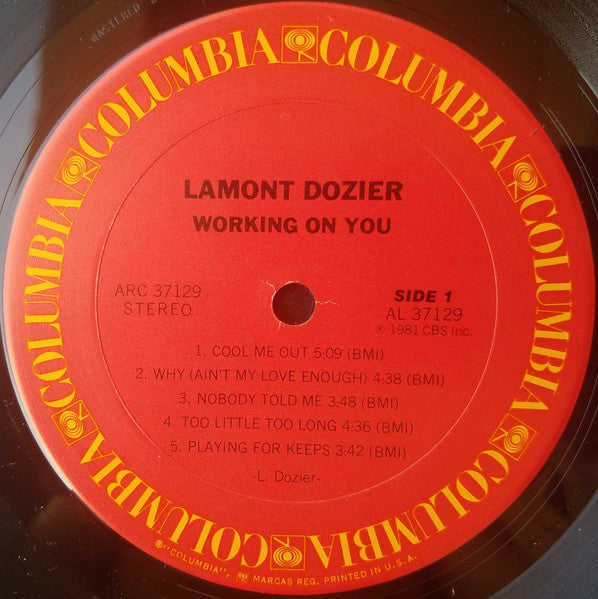 Lamont Dozier ‎– Working On You