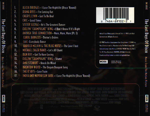 Various ‎– The Last Days Of Disco (Music From The Motion Picture)