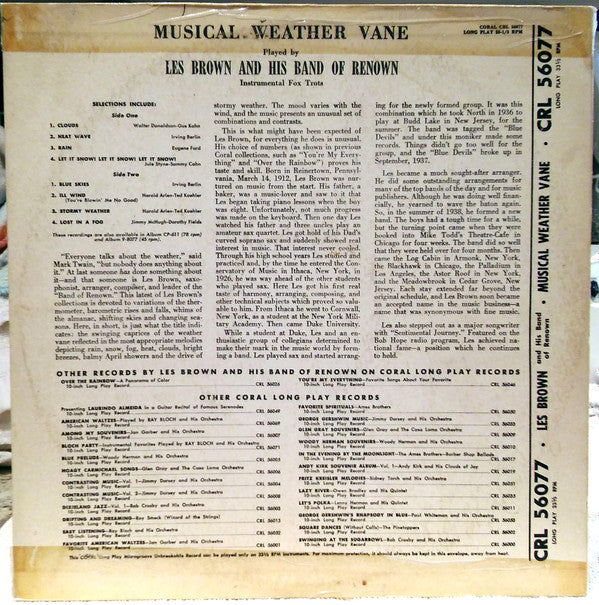 Les Brown And His Band Of Renown ‎– Musical Weather Vane