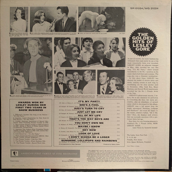 Lesley Gore ‎– The Golden Hits Of Lesley Gore