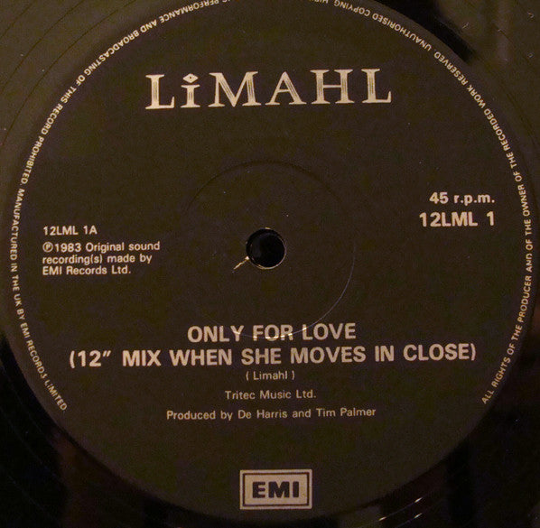 Limahl ‎– Only For Love