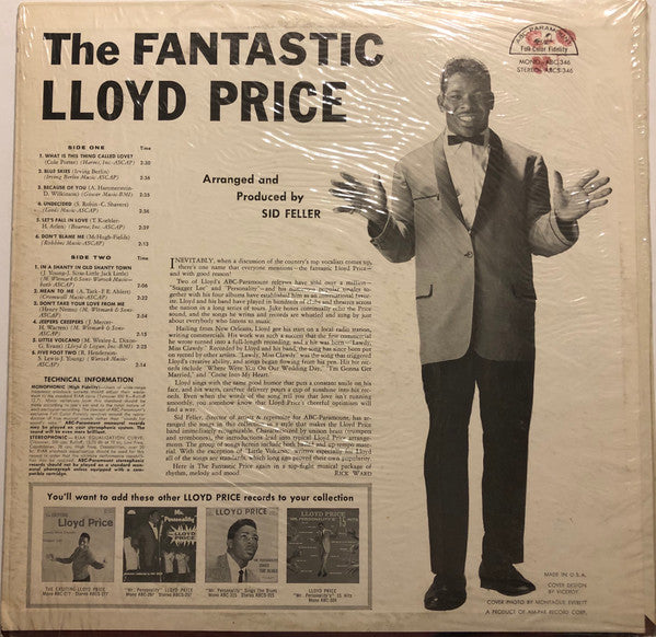 Lloyd Price ‎– The Fantastic Lloyd Price