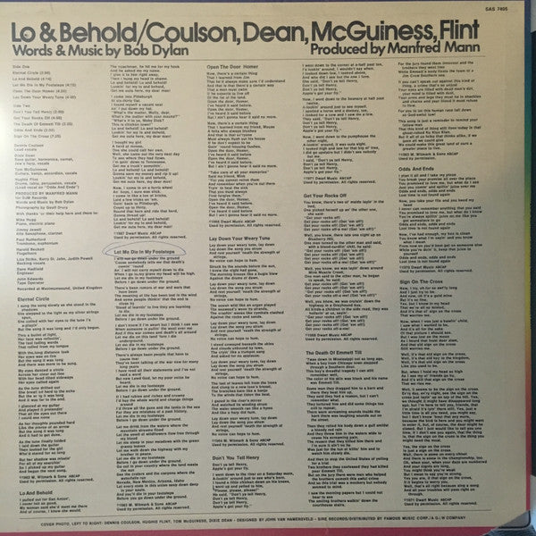 Coulson, Dean, McGuinness, Flint ‎– Lo & Behold