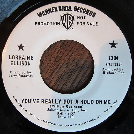 Lorraine Ellison ‎– You've Really Got A Hold On Me / You Don't Know Nothing About Love