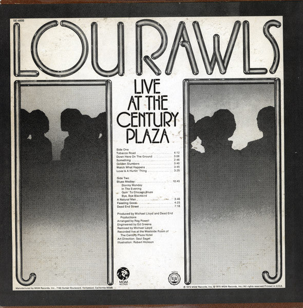 Lou Rawls ‎– Live At The Century Plaza