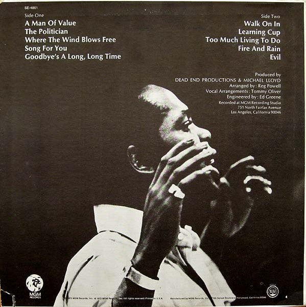 Lou Rawls ‎– A Man Of Value