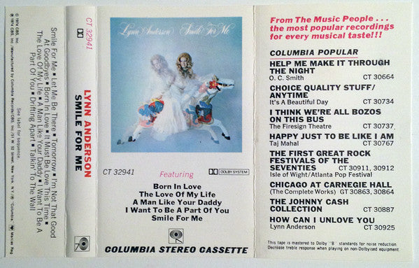 Lynn Anderson ‎– Smile For Me