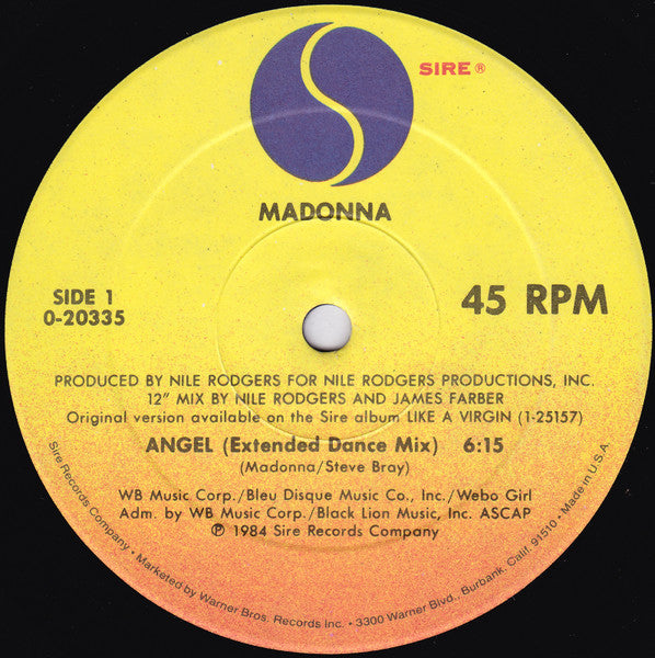 Madonna ‎– Angel