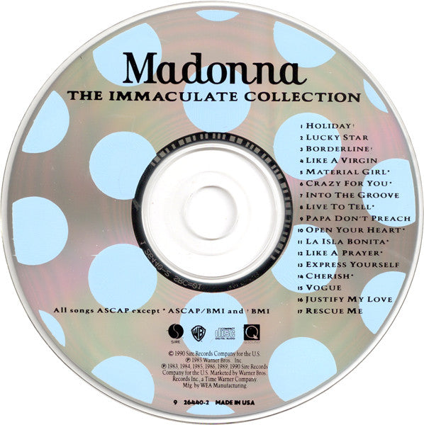 Madonna ‎– The Immaculate Collection