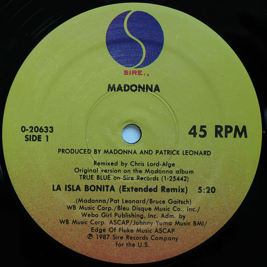 Madonna ‎– La Isla Bonita