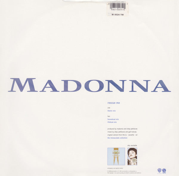Madonna ‎– Rescue Me