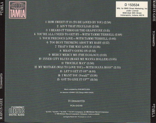 Marvin Gaye ‎– 15 Greatest Hits