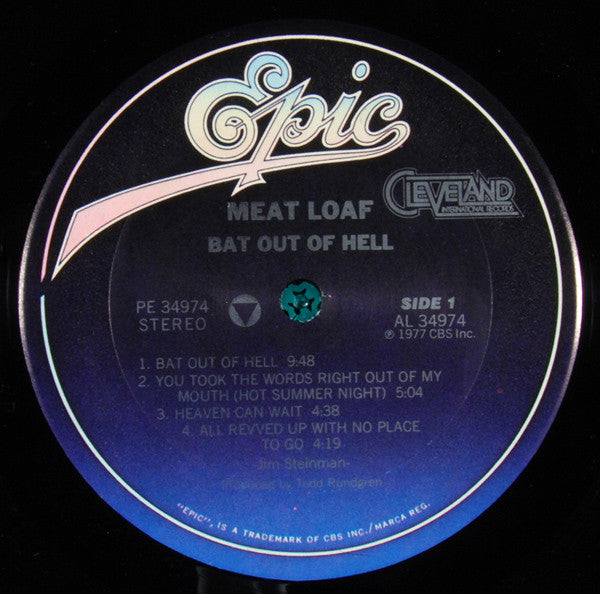 Meat Loaf ‎– Bat Out Of Hell