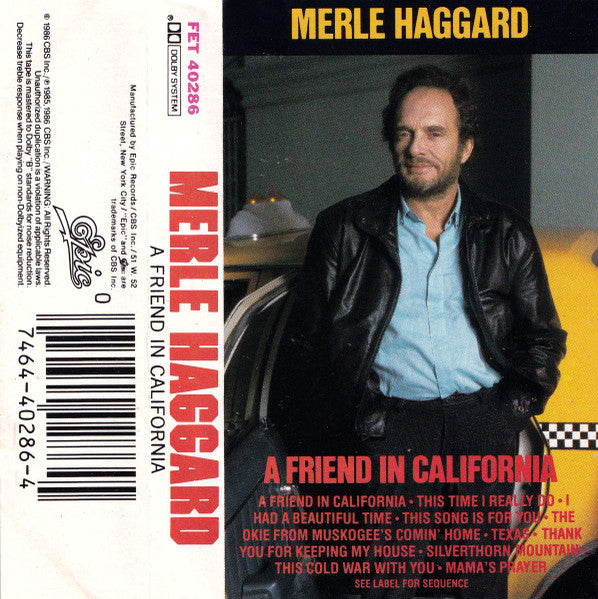 Merle Haggard ‎– A Friend In California