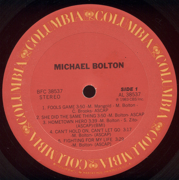 Michael Bolton ‎– Michael Bolton