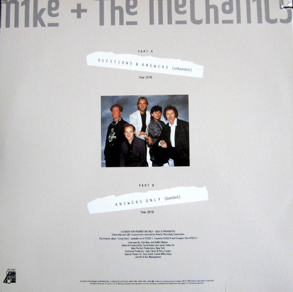 Mike + The Mechanics ‎– Mike On Mike II - Exclusive Candid Interview