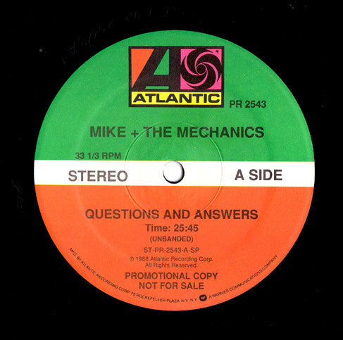 Mike + The Mechanics ‎– Mike On Mike II - Exclusive Candid Interview