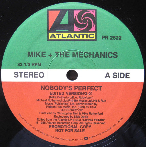 Mike + The Mechanics ‎– Nobody's Perfect