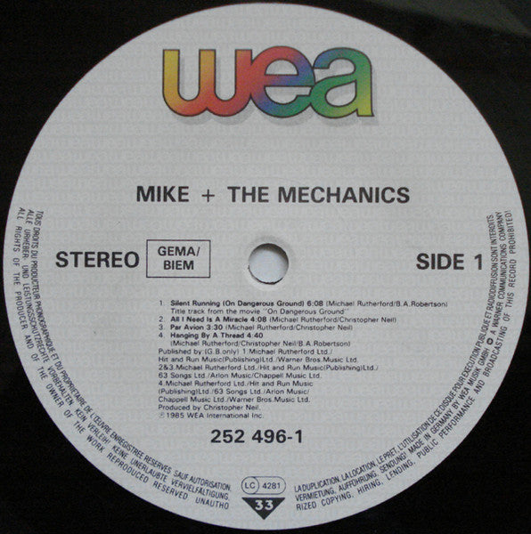 Mike + The Mechanics ‎– Mike + The Mechanics