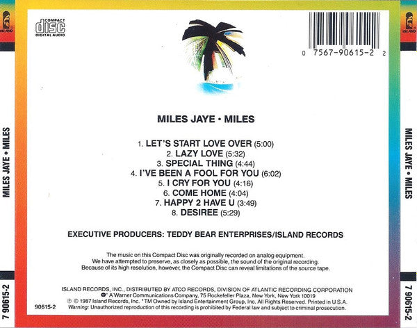 Miles Jaye ‎– Miles