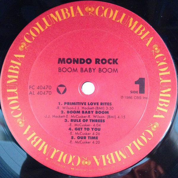 Mondo Rock ‎– Boom Baby Boom
