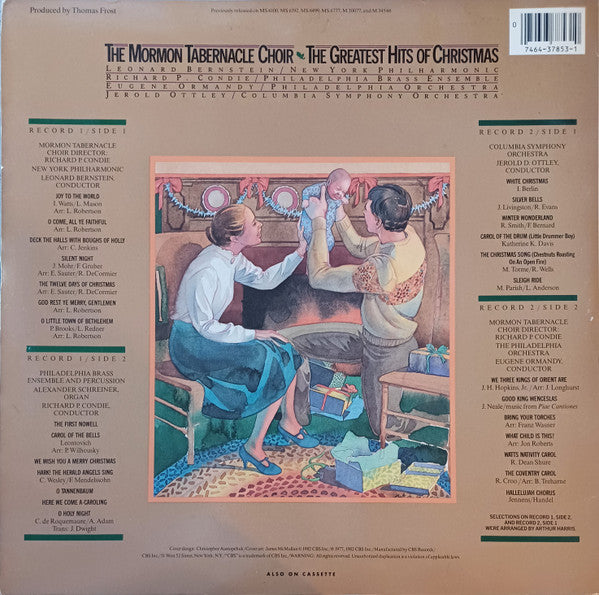 The Mormon Tabernacle Choir / Leonard Bernstein / Richard P. Condie / Eugene Ormandy / Jerold Ottley ‎– The Greatest Hits Of Christmas