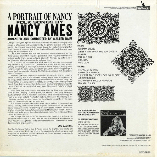 Nancy Ames ‎– A Portrait Of Nancy