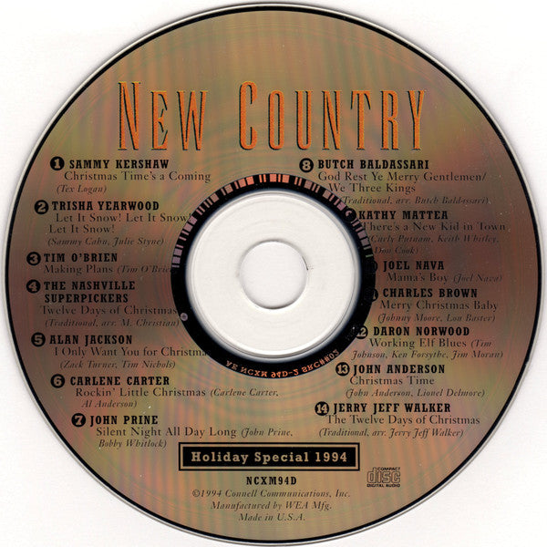 Various ‎– New Country • Holiday Special 1994
