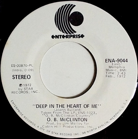 O. B. McClinton ‎– Deep In The Heart Of Me