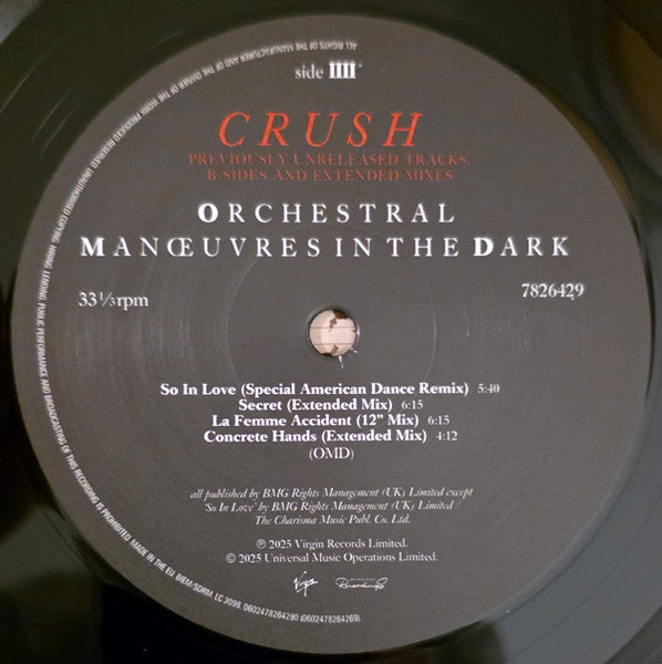 Orchestral Manoeuvres In The Dark ‎– Crush 40th Anniversary
