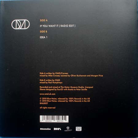 Orchestral Manoeuvres In The Dark ‎– If You Want It